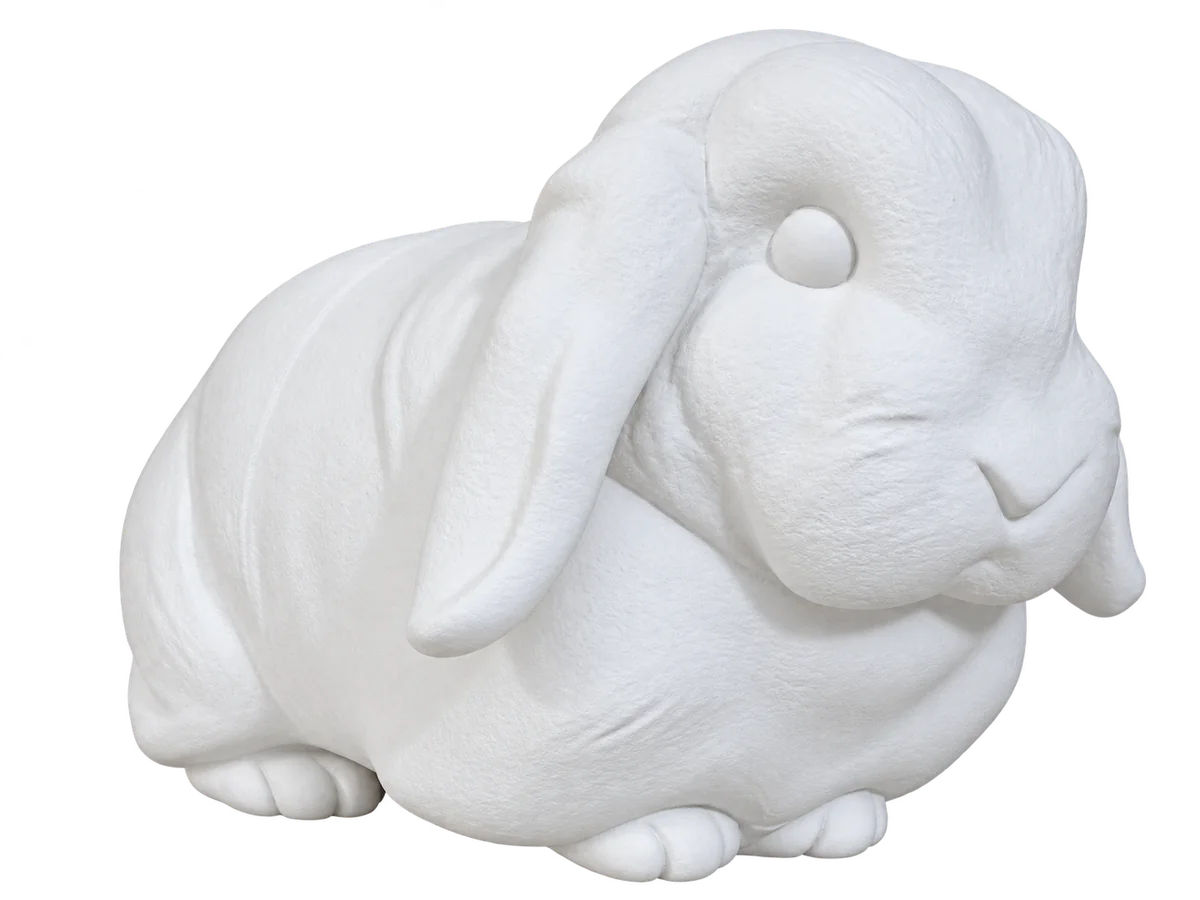 たれ耳うさぎフィギュアの3D完成イメージ