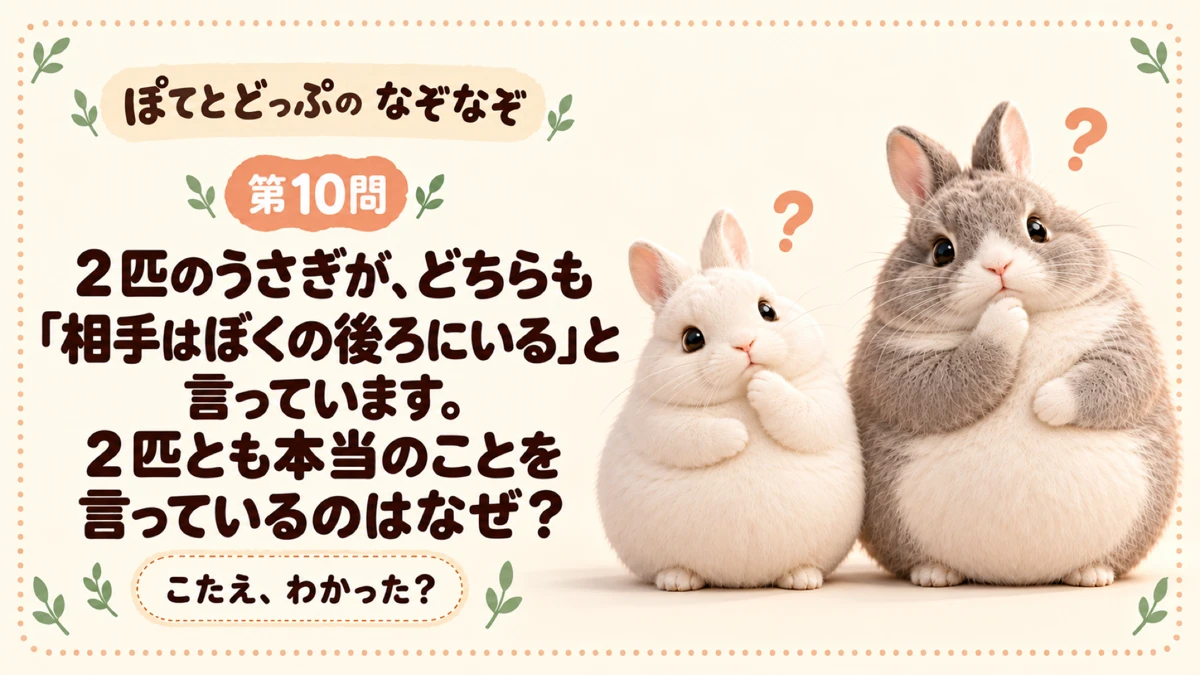 ぽてとどっぷのうさぎなぞなぞ 第10問